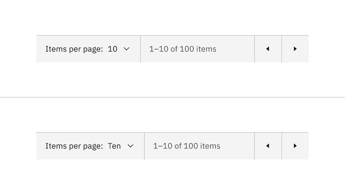 Select components content alternative of numbers versus words