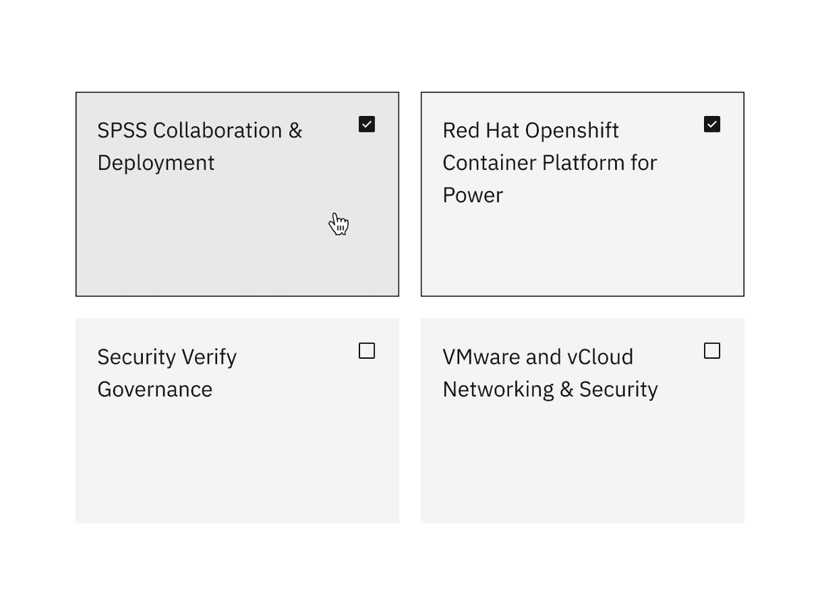 Multi-select tile with the feature flag disabled